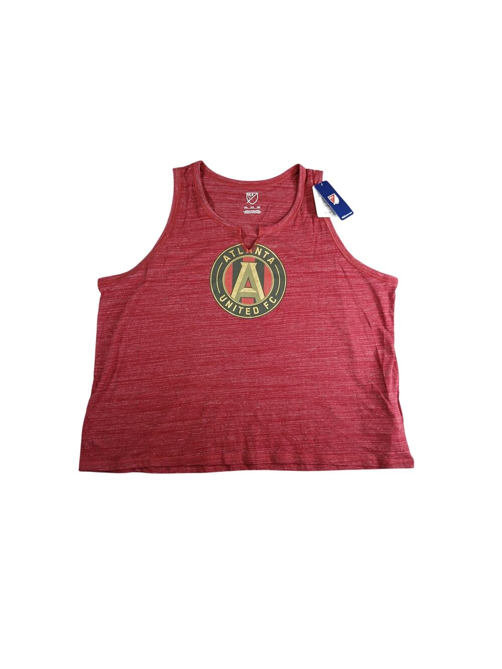 MLS Shirt Womens 2XL XXL Tank Top Red Atlanta United FC Athletic Team Gear NWT